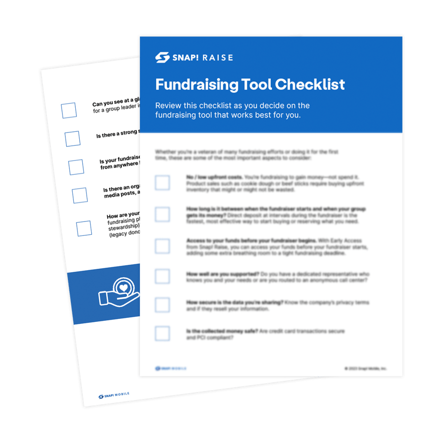 Fundraising tool checklist